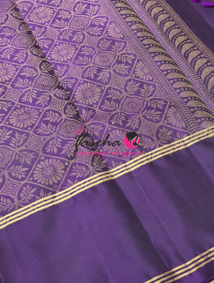 Half Mix - Pure Soft Silk Saree - Retta Petta Border - VVPSS154