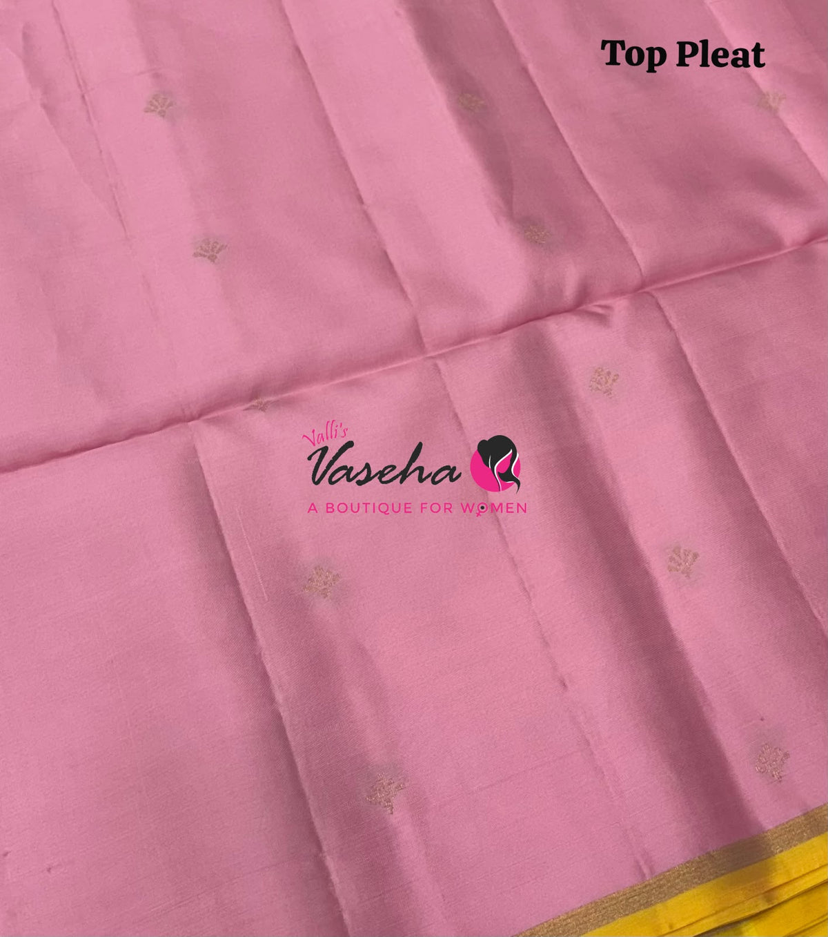 Pure Soft Silk Saree - Partly Pallu -  Half & Half Saree - Light Baby Pink  - VVPSS088