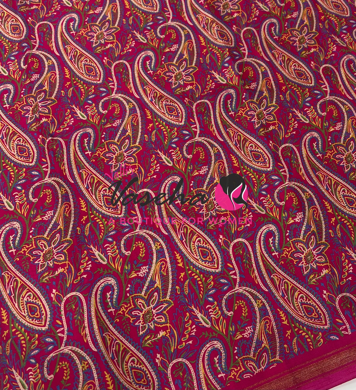 Casual Wear - Fancy Printed Silk  - Pink Shade - VVFPS001