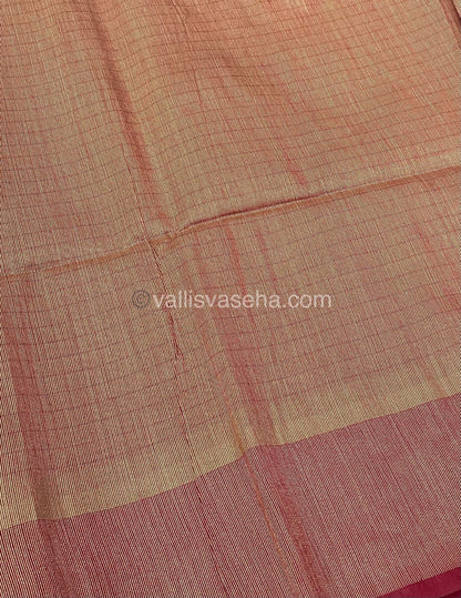 Semi Raw Silk - Lakshadeepam Design Weaving - VVRS004