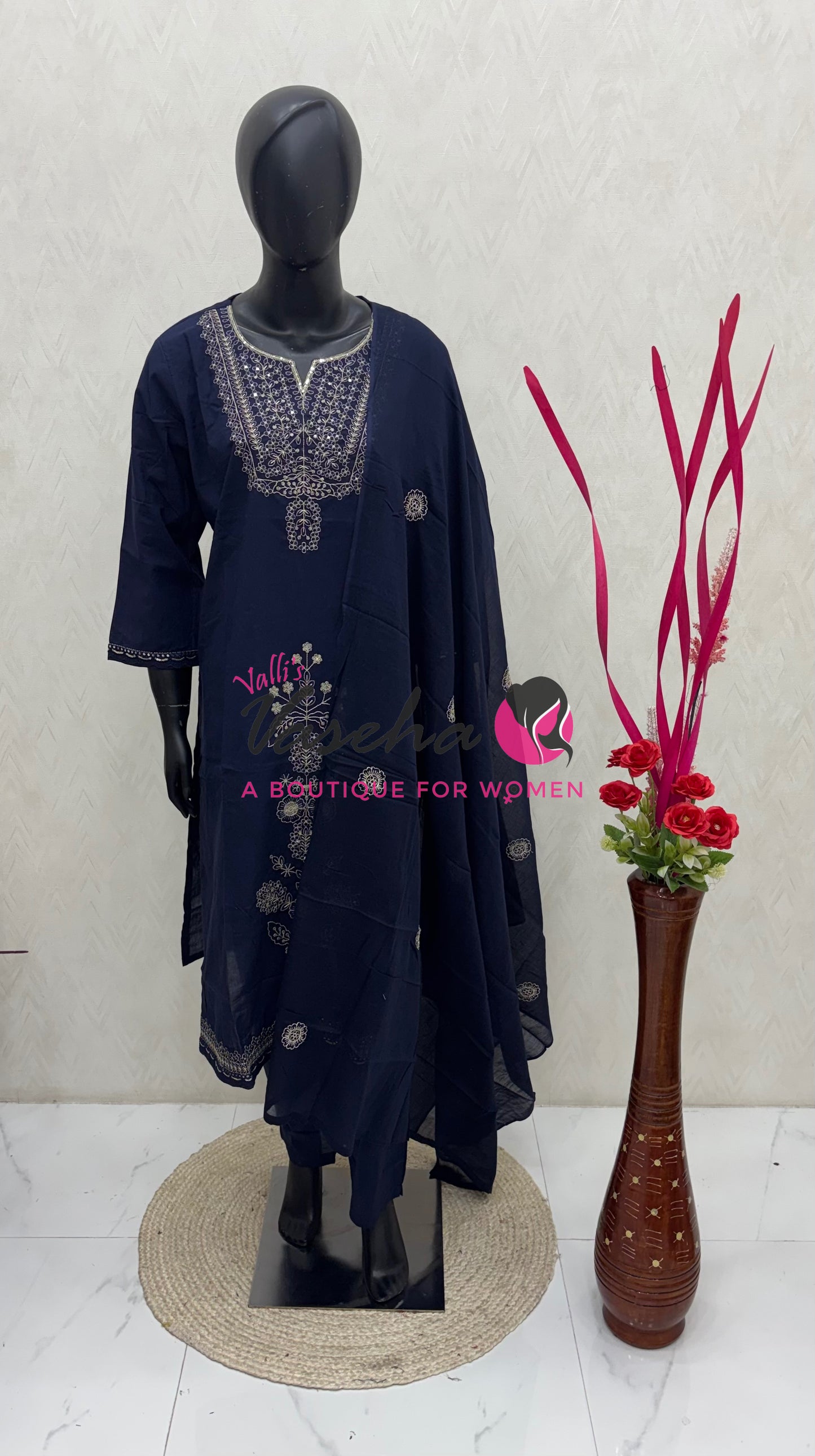 Ready Made |Salwar, Kameez & Duppatta(3pc)|Cotton |VVRMS020