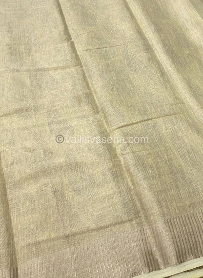 Semi Tussar Silk -  Cream Shade - VVSTS001