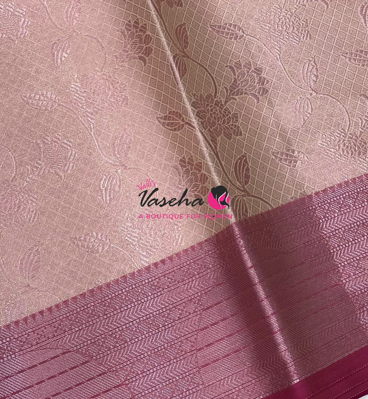 40% less - Offer Saree - Semi Banarsi Silk Saree - VVDS008
