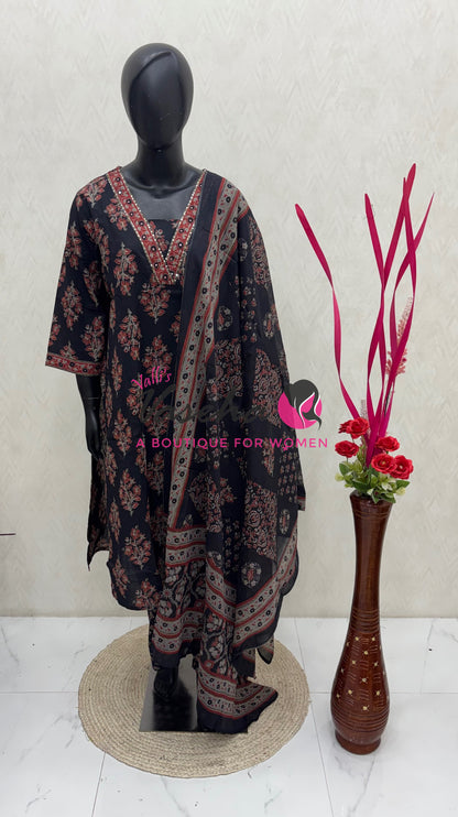 Ready Made |Salwar, Kameez & Duppatta(3pc)|Cotton |VVRMS020
