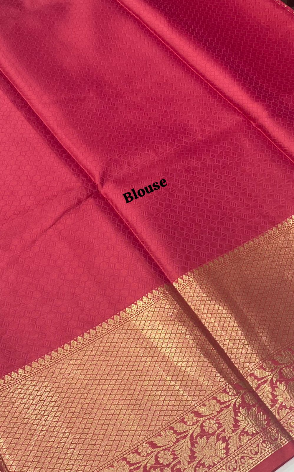 Banarasi - Kathan Silk Saree - Pinkish Red shade - VVBKS001