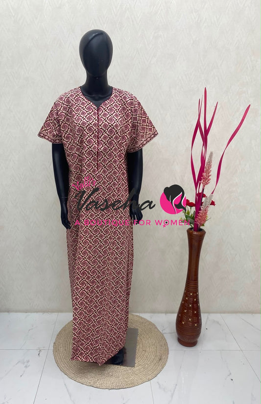 XXL Size - Nighties - Zip Nighties - VVJN001