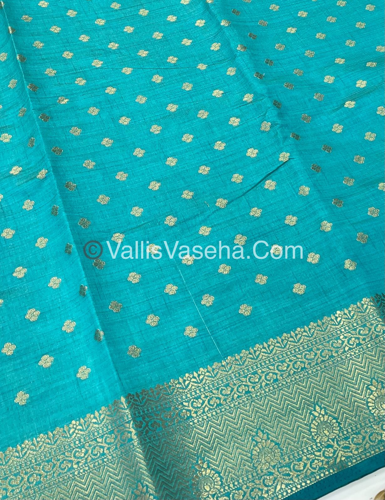 Semi Tussar Silk  - Blue Shade - VVSTS015