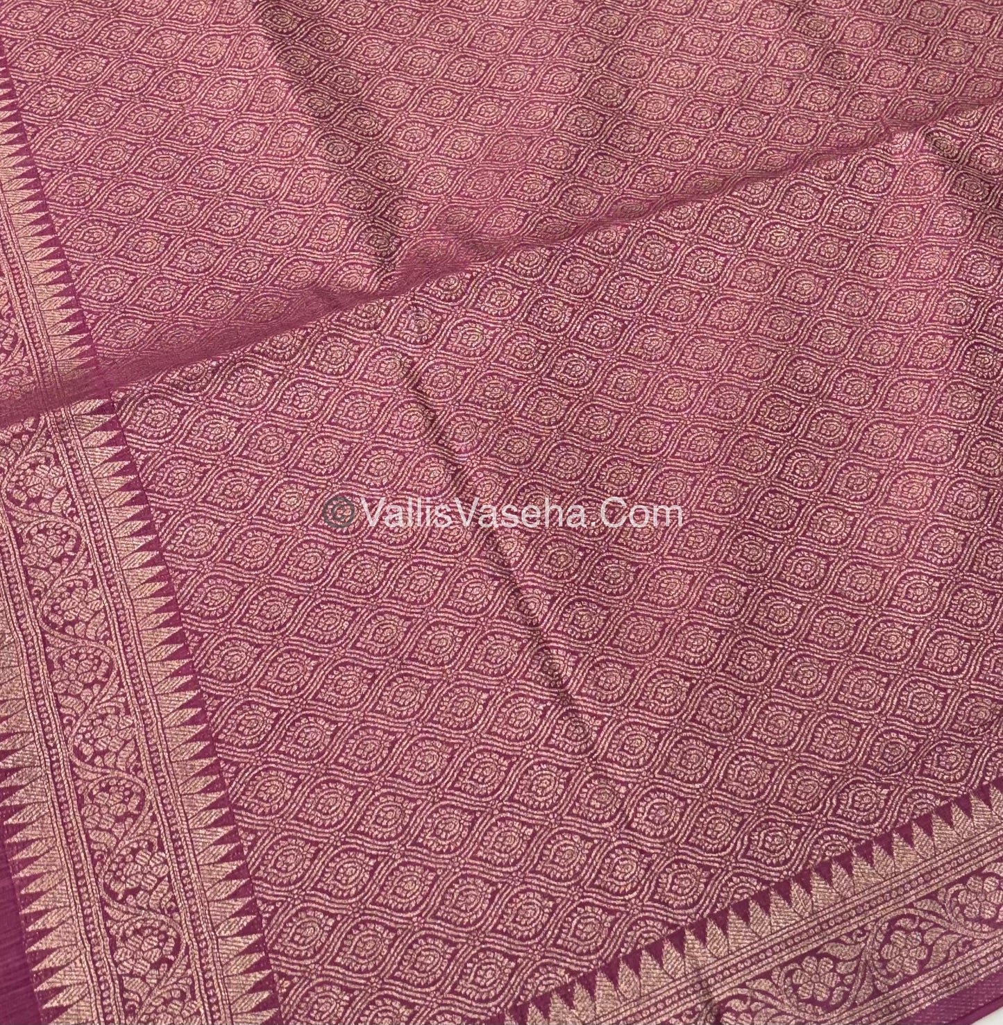 Banarasi - Heritage Silk - Semi Kathan Silk - Onion Pink Shade - VVBHS003