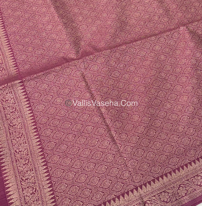 Banarasi - Heritage Silk - Semi Kathan Silk - Onion Pink Shade - VVBHS003