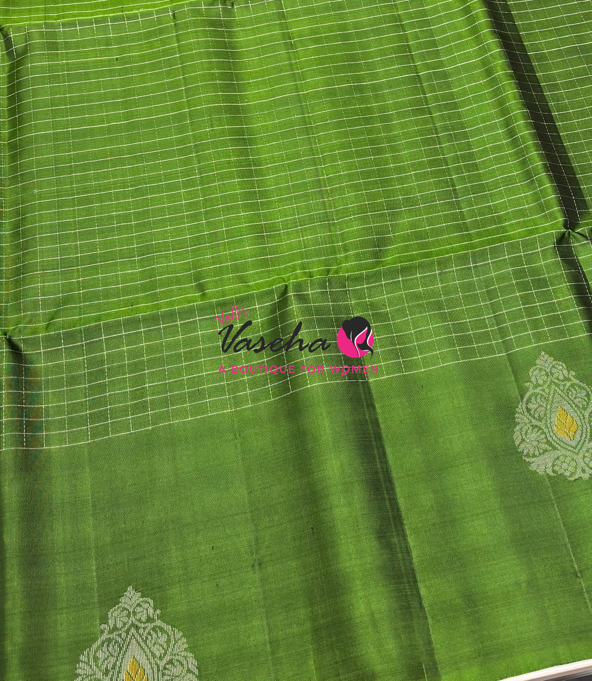 Pure Soft Silk Saree  - Green Shade - VVPSS115