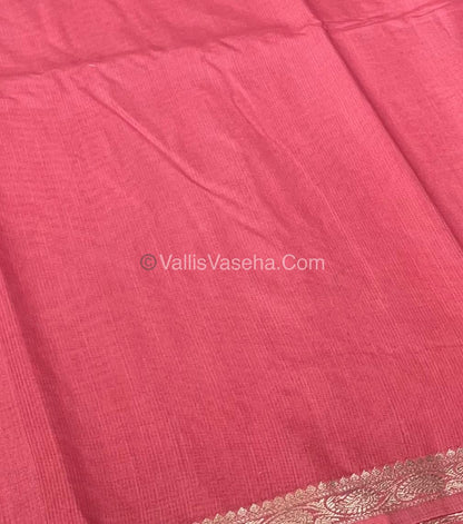 Semi Crepe Silk - Peach Shade - VVSCS005