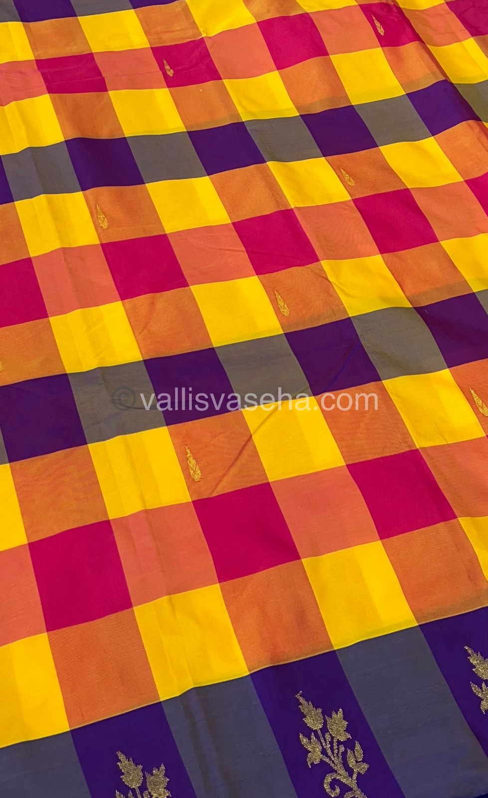 Pazhum Palamum checks - Semi Silk Sarees - VVSSS003