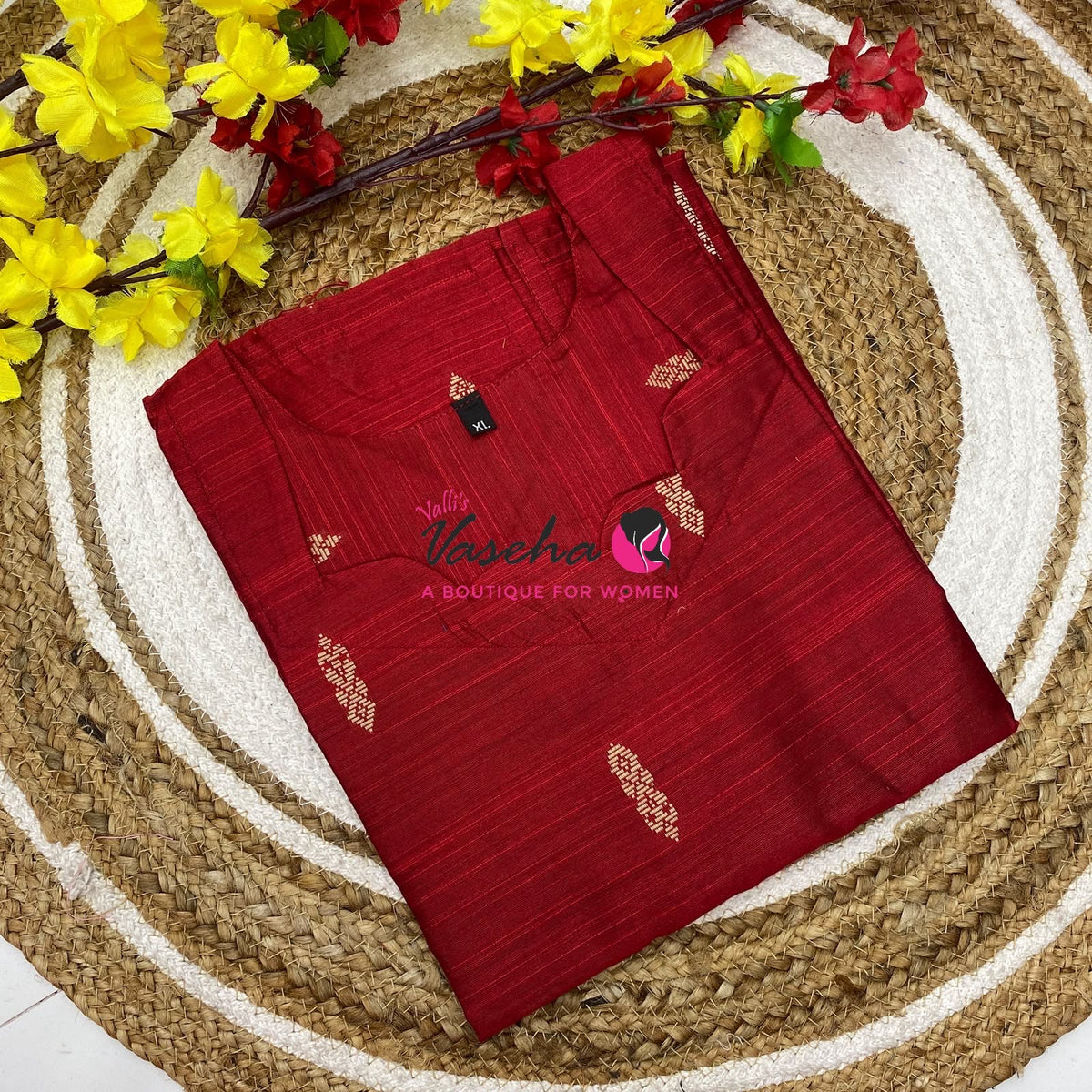 Ready Made - Semi Raw Silk - Kurti - VVSRK003