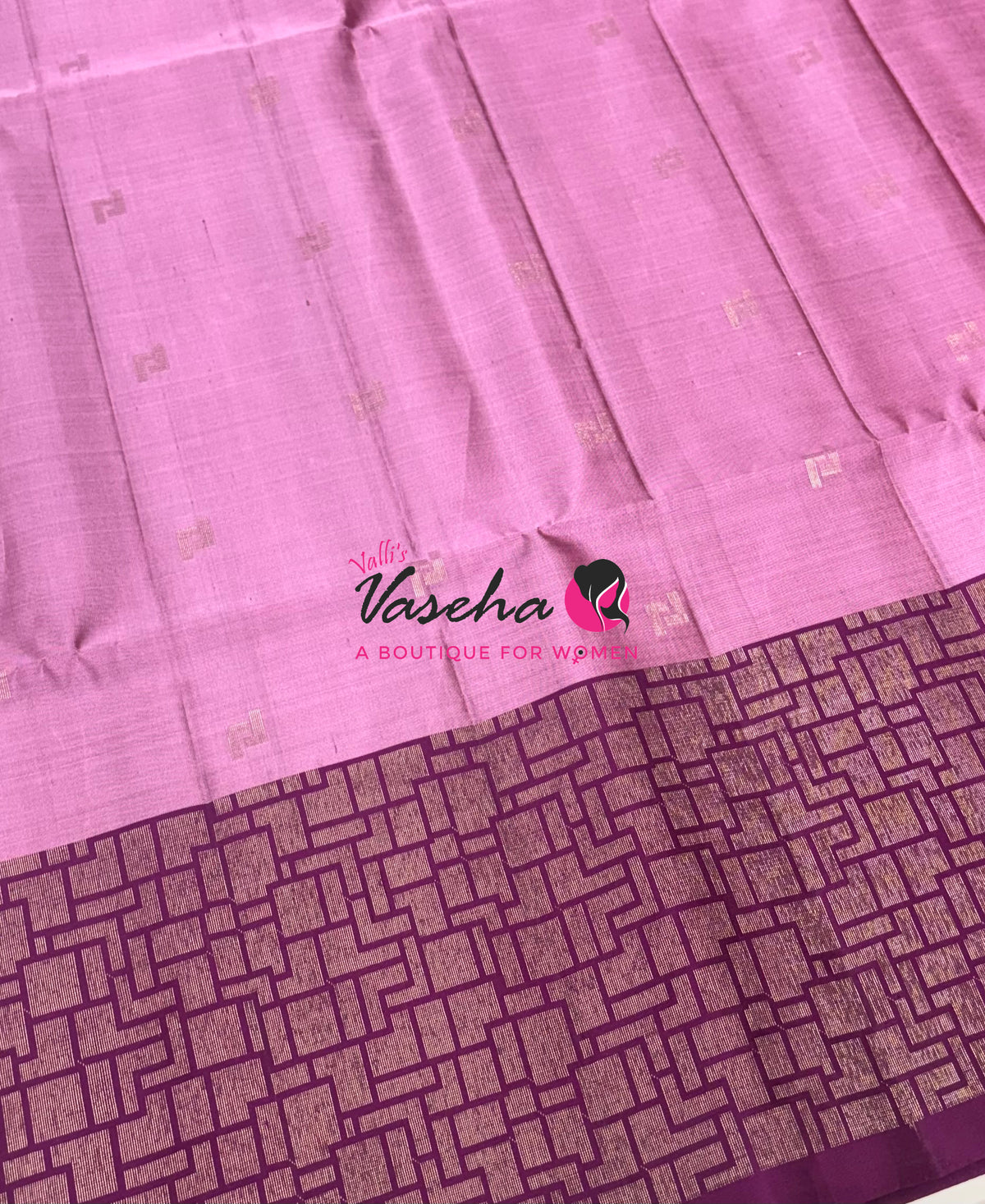 Pure Soft Silk Saree - Pink & Purplish Pink - VVPSS124