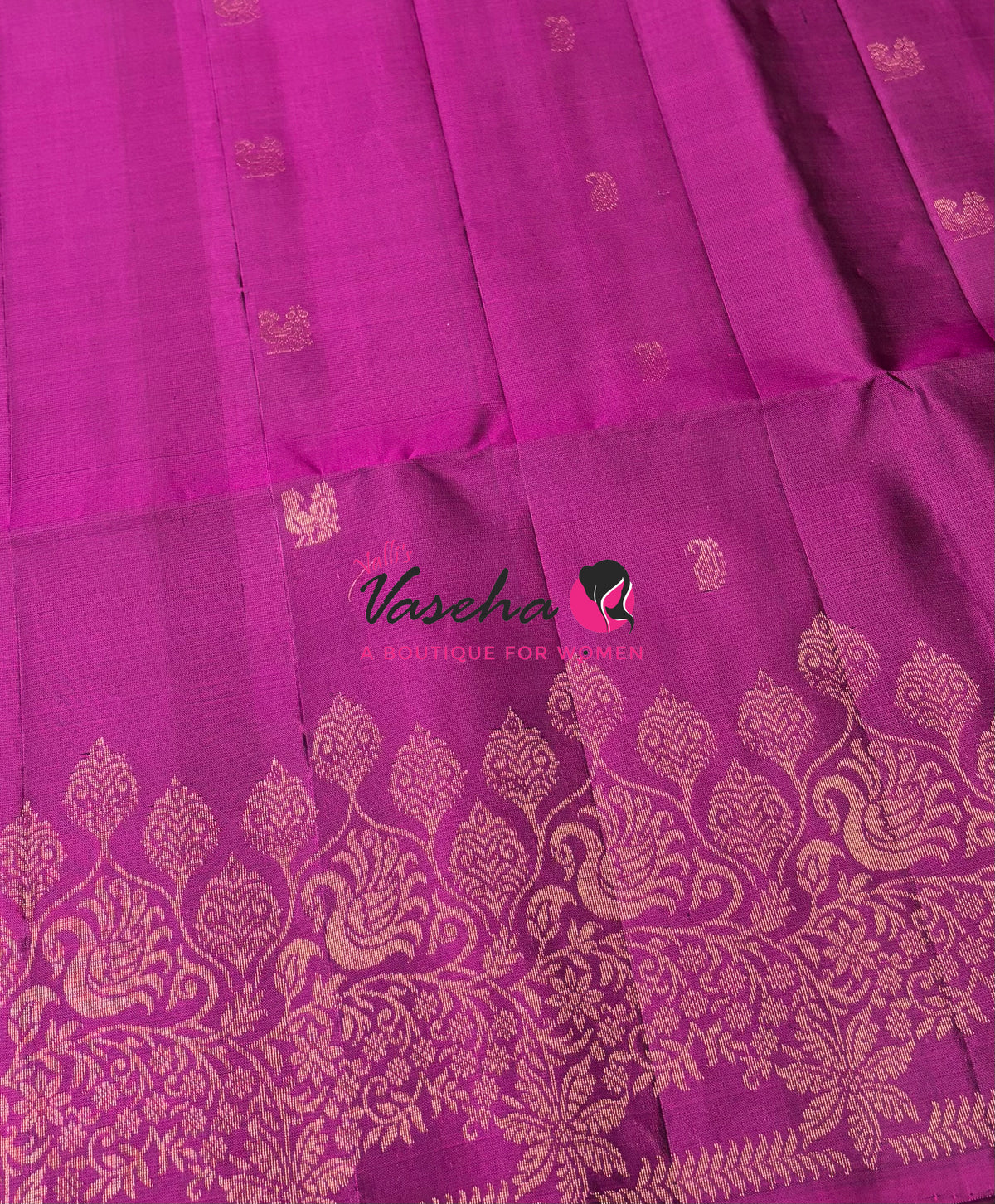 Pure Soft Silk Saree - Purplish Pink Shade - VVPSS119