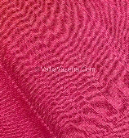 Bhagalpuri Silk - Orange With Pink - VVBS007