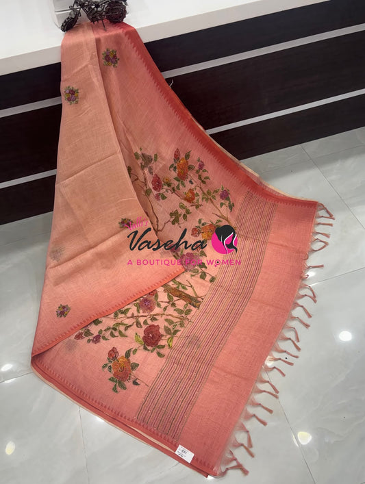 French Knot - Tissue Saree  - VVLFN024
