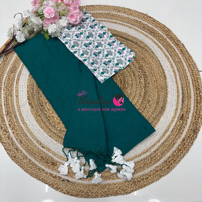 Budget Friendly Sarees - Casual Wear Sarees - Khadi Cotton Sarees - VVKCS028