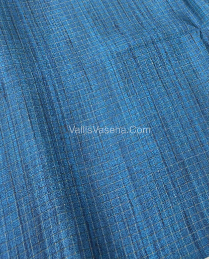 Art Tussar / Art Silk - Purple  & Blue Shade - VVATS001