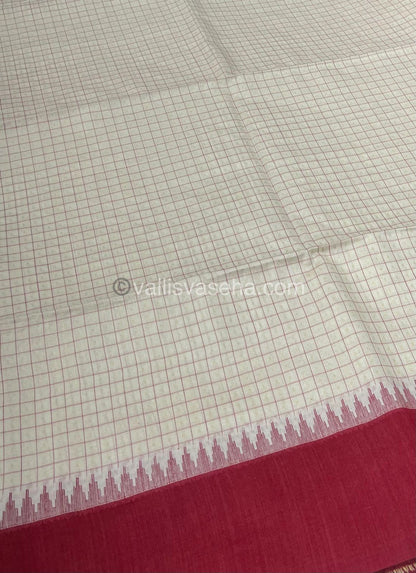 Semi Raw Silk - Lakshadeepam Design Weaving - VVRS004