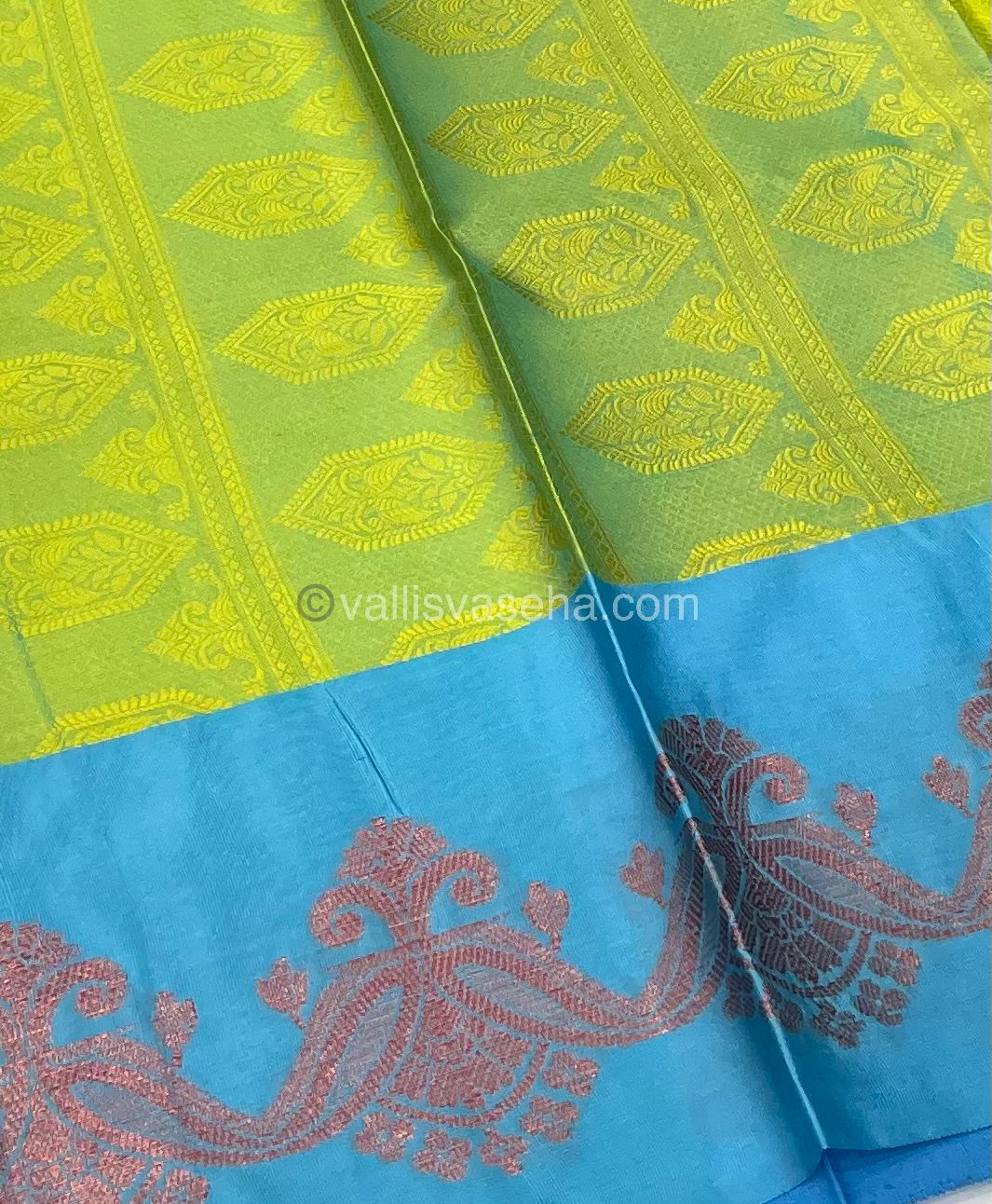 Banarasi - Kora Muslin Saree - VVKMS001