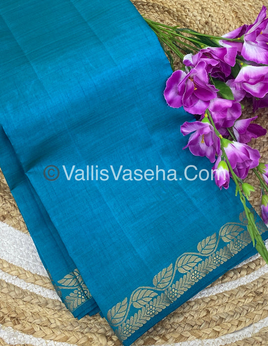Semi Tussar Silk - Ramar Blue Shade - VVSTS003