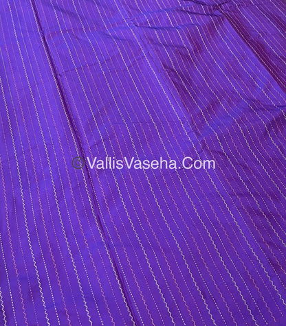 Semi Silk Saree - Aarani Pattu Style - VVSSS005