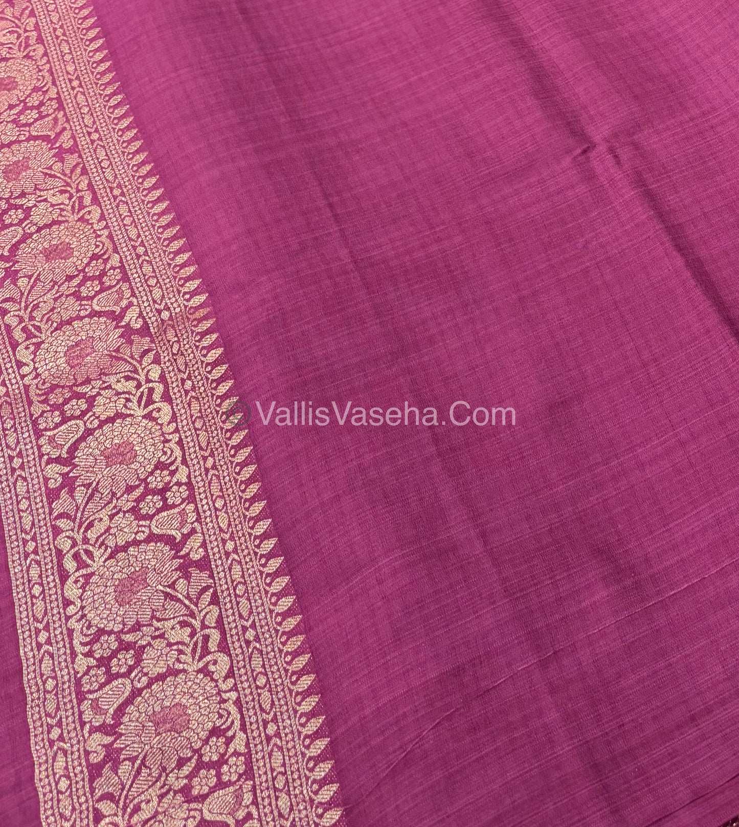 Banarasi - Heritage Silk - Semi Kathan Silk - Onion Pink Shade- VVBHS004