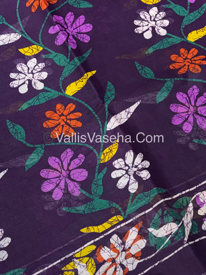 Pure Cotton Voile Saree | VVPVC001