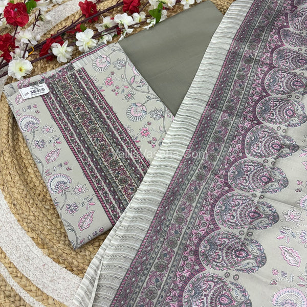 15% less  - Offer Unstitched Material - Mixed Cotton Material - VVDUM004