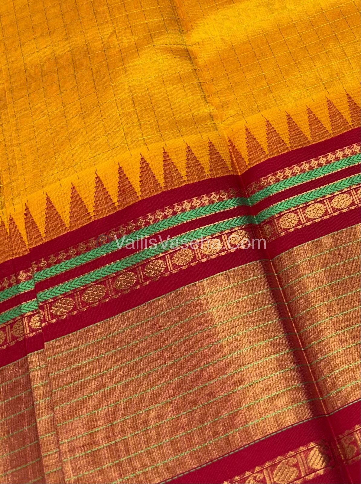 15% Offer Saree - Pure Korvai Silk Cotton - VVDS004