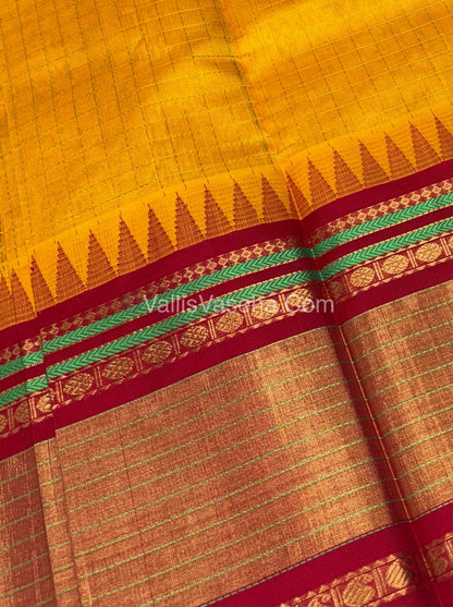 15% Offer Saree - Pure Korvai Silk Cotton - VVDS004