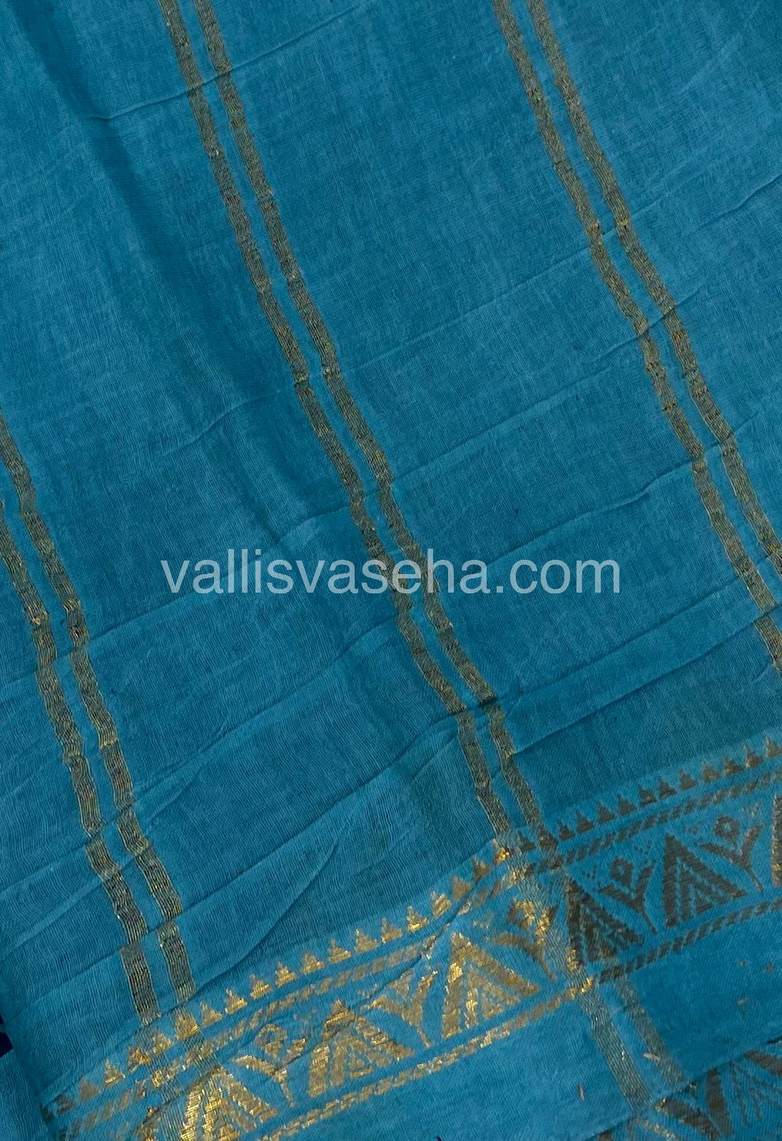 Sungudi Cotton Saree  - Tamil Letters Print - VVSTP001