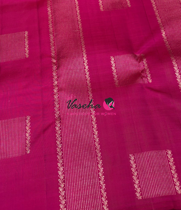 Pure Kanchipuram Silk Saree - Pink Shade - VVPS054