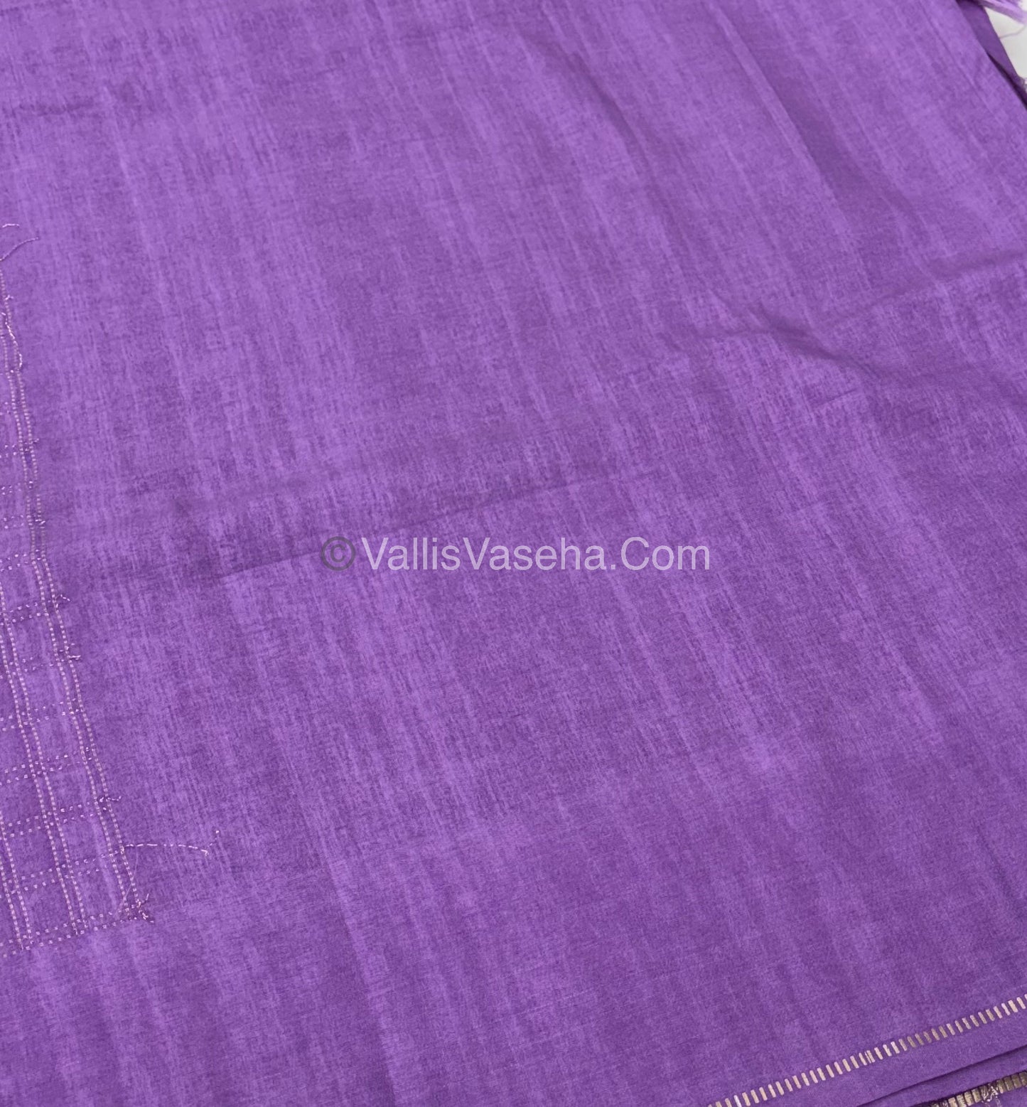 Bhagalpuri Semi Tussar Saree - Lavender Shade - VVBTS001