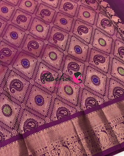 Half Mix - Pure Soft Silk Saree - VVPSS031