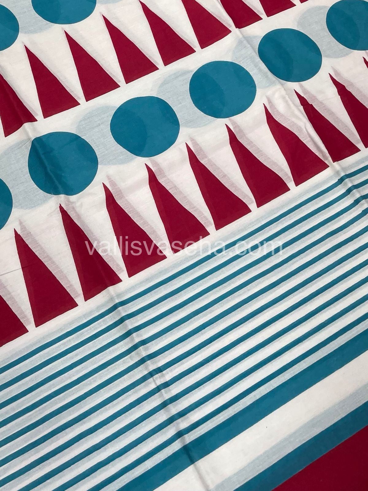 Pure Soft Mul Mul Cotton Sarees - Hand Block Prints - VVMMC008