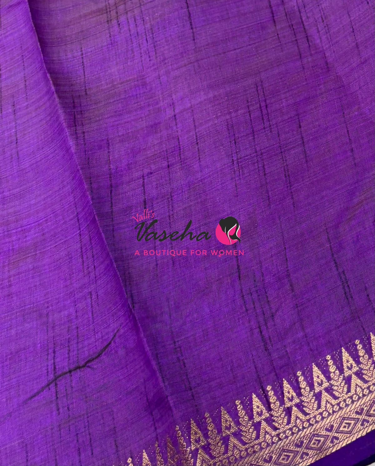 Semi Tussar Silk Saree | Purple Shade |VVSTS072