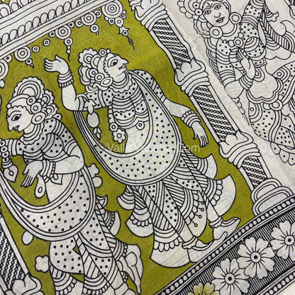 Pure Kalamkari Cotton Saree - VVPKC002