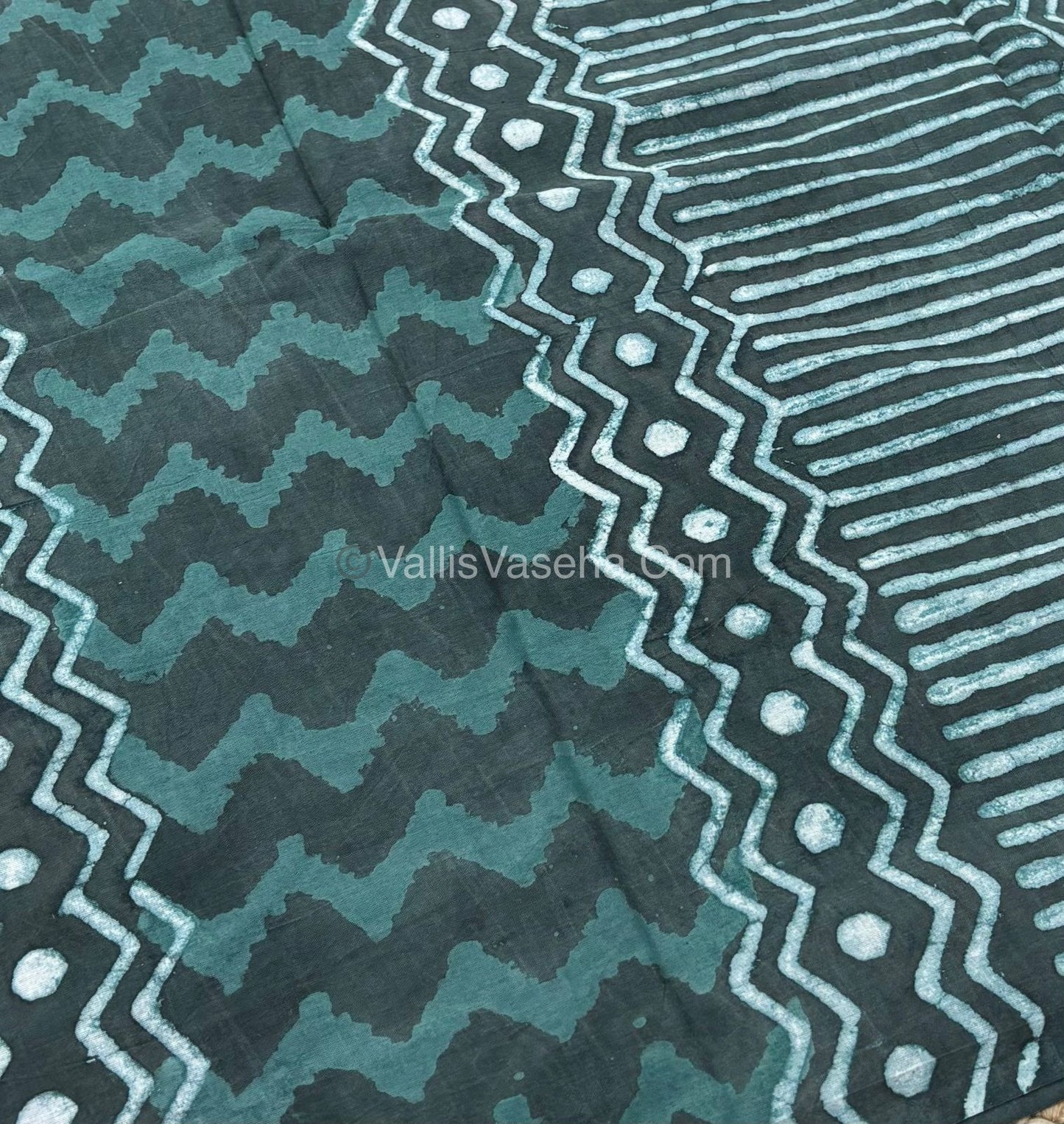 Pure Soft Mul Mul Cotton Sarees - Hand Block Prints - VVMMC006