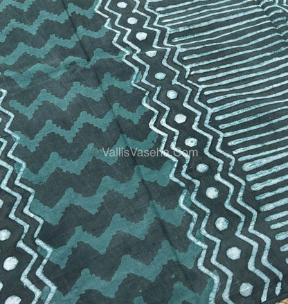 Pure Soft Mul Mul Cotton Sarees - Hand Block Prints - VVMMC006