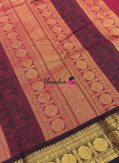 Kanchi Cotton Saree - VVKCS023