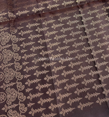 Pure Soft Silk Saree - Brown Shade - VVPSS063
