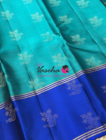 Half Mix - Pure Soft Silk Saree - Retta Petta Border - VVPSS154