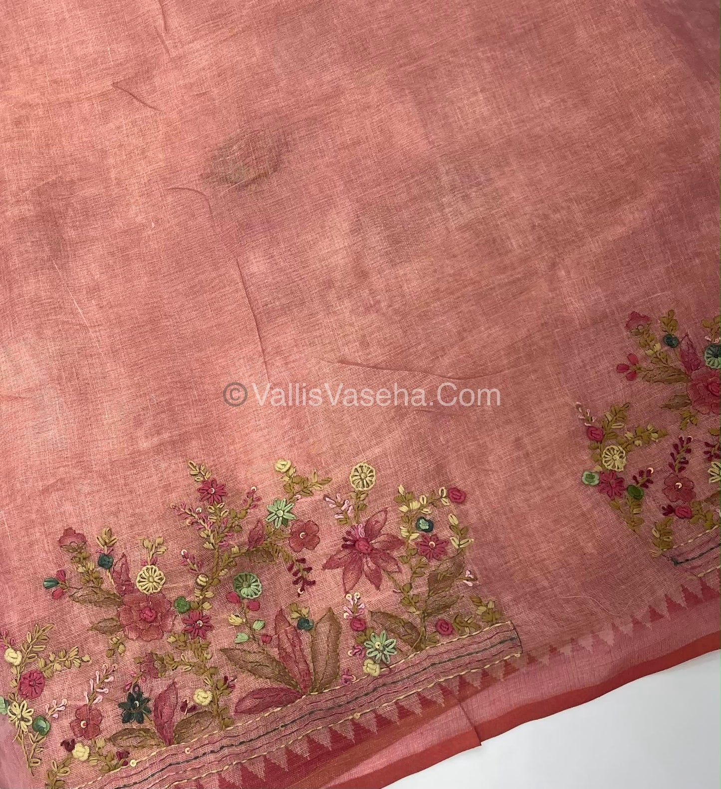 French Knot - Tissue Saree - Pink Shade - VVLFN013
