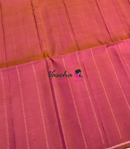 Pure Soft Silk Saree  - Peach Shade - VVPSS151