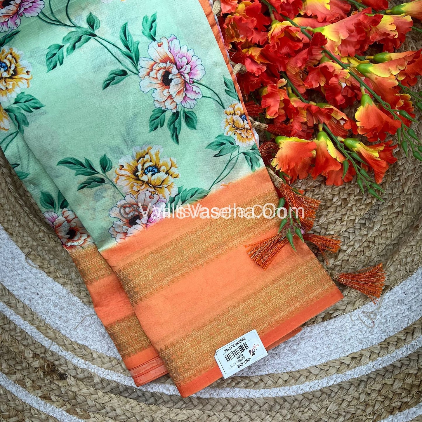 40% less - Offer Saree - Dola Silk   Saree - VVDS007