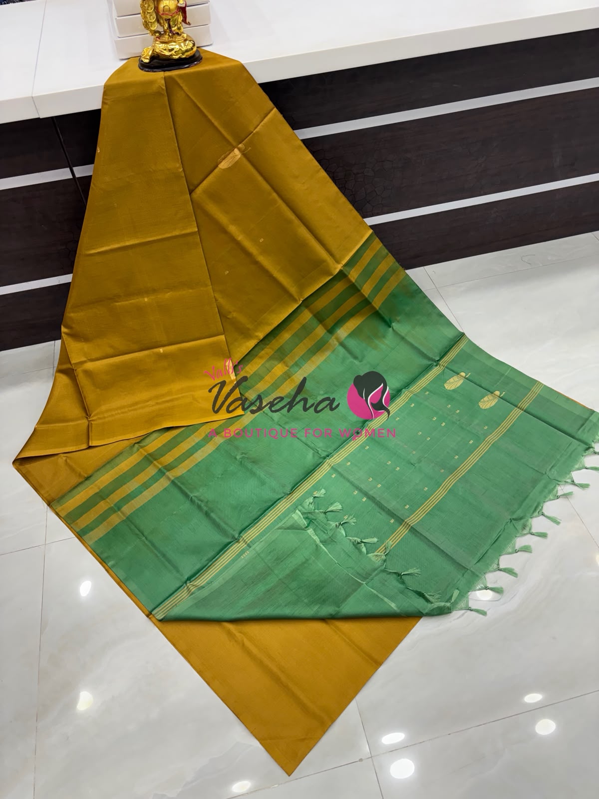 Vazhai Pattu Saree / Banana Pith - With Blouse - VVVPS002