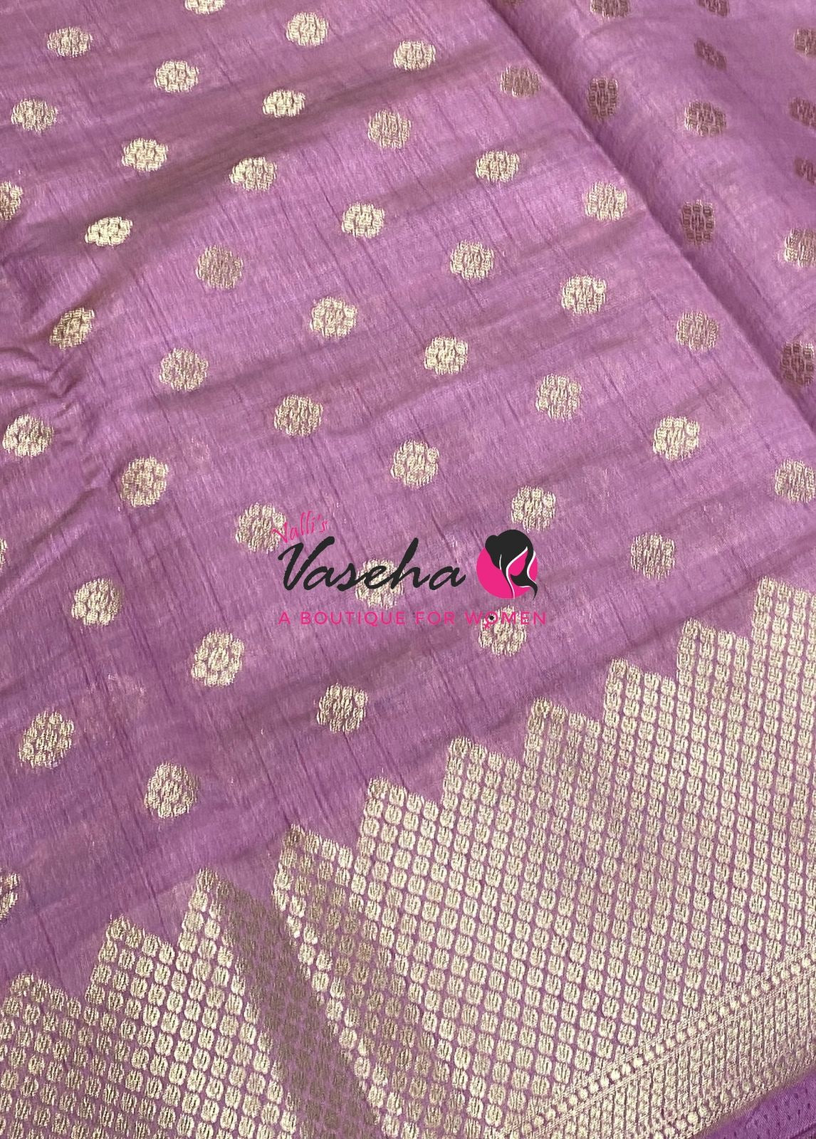 Semi Tussar Silk Saree | Onion Pink Shade |VVSTS057
