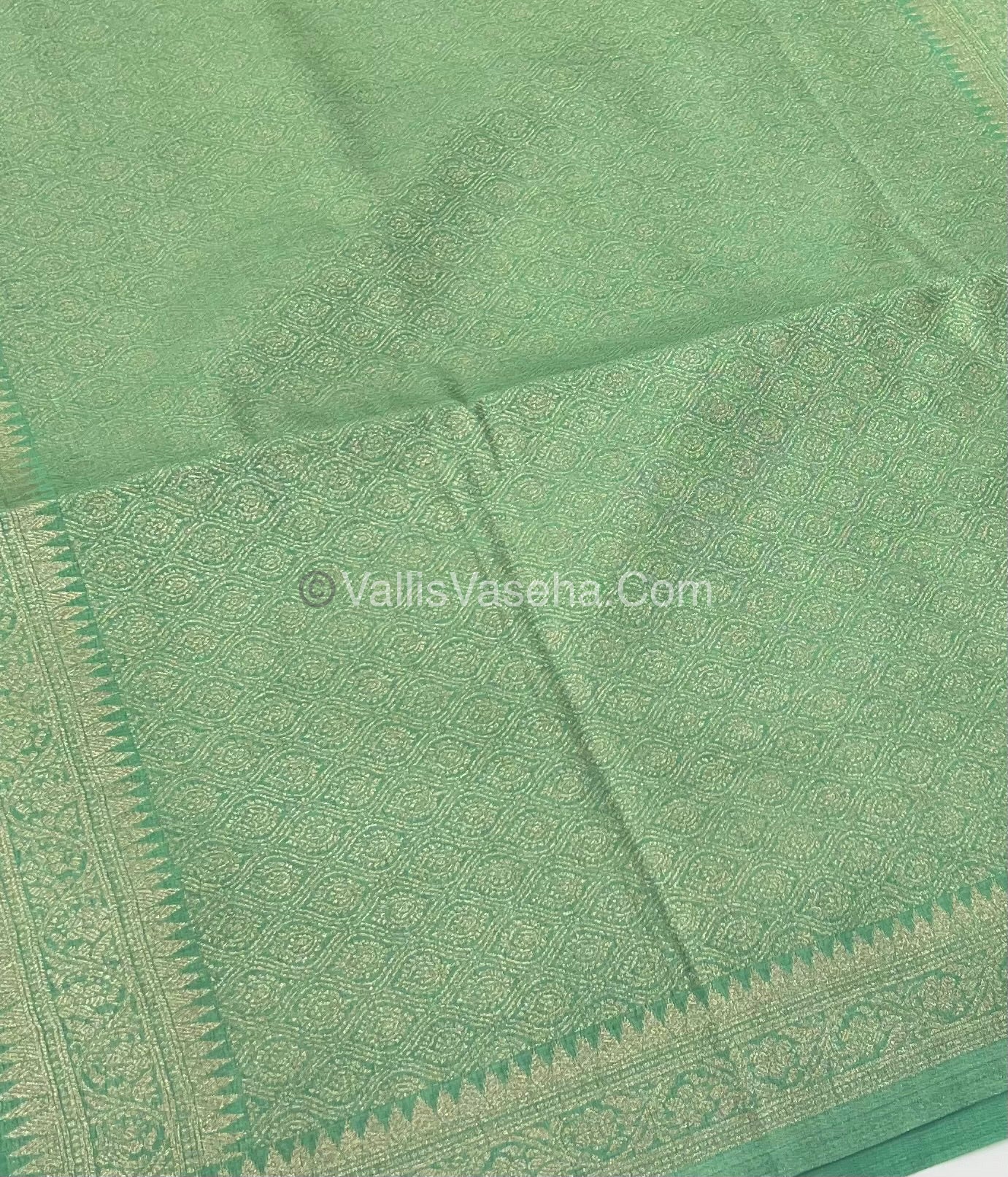 Banarasi - Heritage Silk - Semi Kathan Silk - Light Green Shade - VVBHS003